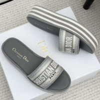 Шлепанцы Dior Dway на толстой подошве PREMIUM качества