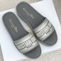 Шлепанцы Dior Dway на толстой подошве PREMIUM качества