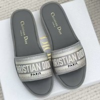 Шлепанцы Dior Dway на толстой подошве PREMIUM качества