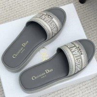 Шлепанцы Dior Dway на толстой подошве PREMIUM качества