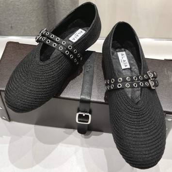 Балетки Alaïa из рафии PREMIUM качества