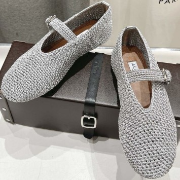 Балетки Alaïa из трикотажного люрекса PREMIUM качества