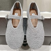 Балетки Alaïa из трикотажного люрекса PREMIUM качества