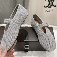 Балетки Alaïa из трикотажного люрекса PREMIUM качества
