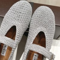 Балетки Alaïa из трикотажного люрекса PREMIUM качества