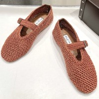 Балетки Alaïa из трикотажного люрекса PREMIUM качества