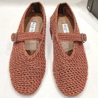 Балетки Alaïa из трикотажного люрекса PREMIUM качества