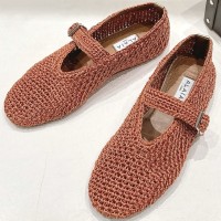 Балетки Alaïa из трикотажного люрекса PREMIUM качества