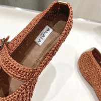 Балетки Alaïa из трикотажного люрекса PREMIUM качества