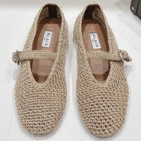 Балетки Alaïa из трикотажного люрекса PREMIUM качества