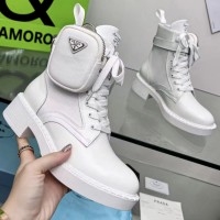 Комбинированные ботинки Prada со съемным футляром