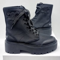 Ботинки Celine из кожи и нейлона