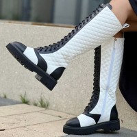 Сапоги Chanel со шнуровкой и логотипом CC
