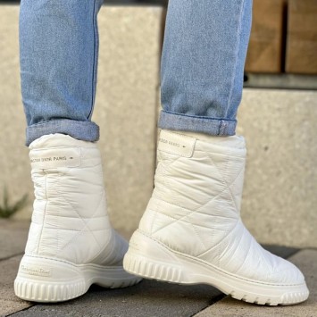 Зимние ботинки Dior Frost с узором Cannage