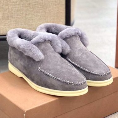Зимние замшевые ботинки Loro Piana Open Walk PREMIUM качества