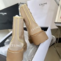 Комбинированные ботинки Celine PREMIUM качества