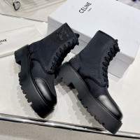 Комбинированные ботинки Celine PREMIUM качества