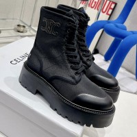 Комбинированные ботинки Celine PREMIUM качества