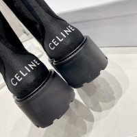 Комбинированные ботинки Celine PREMIUM качества