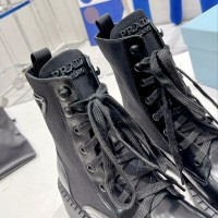 Комбинированные ботинки Prada PREMIUM качества