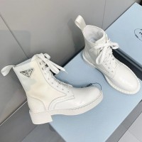 Комбинированные ботинки Prada PREMIUM качества