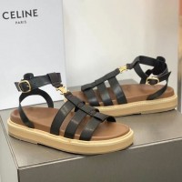 Кожаные сандалии Celine с ремешками PREMIUM качества