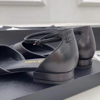 Кожаные туфли Chanel с квадратным мысом PREMIUM качества