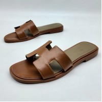 Кожаные сандалии Hermes с культовым вырезом