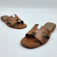 Кожаные сандалии Hermes с культовым вырезом