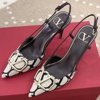 Туфли Valentino Toile Iconographe на шпильке PREMIUM качества