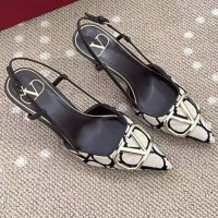 Туфли Valentino Toile Iconographe на шпильке PREMIUM качества