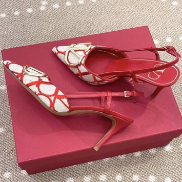Туфли Valentino Toile Iconographe на шпильке PREMIUM качества