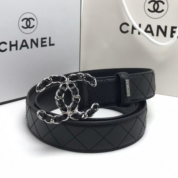 Ремень Chanel кожаный