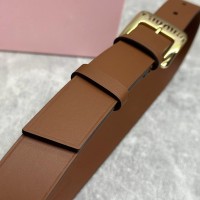 Ремень Miu Miu кожаный