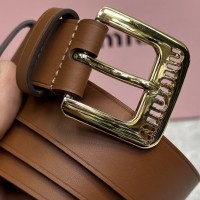 Ремень Miu Miu кожаный