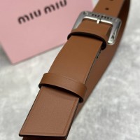 Ремень Miu Miu кожаный