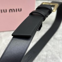 Ремень Miu Miu кожаный