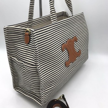 Текстильная сумка Celine с логотипом