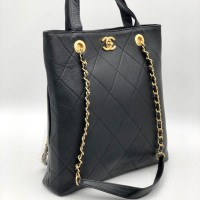 Прямоугольная сумка-тоут Chanel с зернистой текстурой