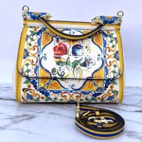 Сумка-тоут Dolce&Gabbana Sicily с ярким принтом