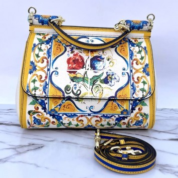 Сумка-тоут Dolce&Gabbana Sicily с ярким принтом