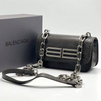 Сумка Balenciaga Gossip с тиснением под крокодила