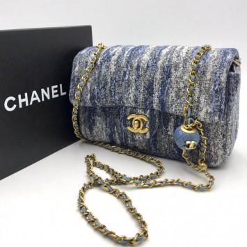 Твидовая сумка Chanel с логотипом CC