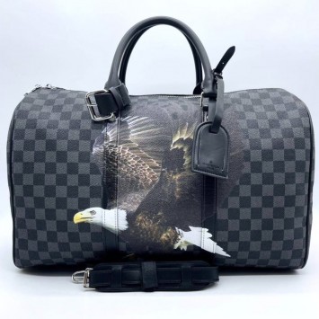 Дорожная сумка Louis Vuitton Keepall с плечевым ремнем