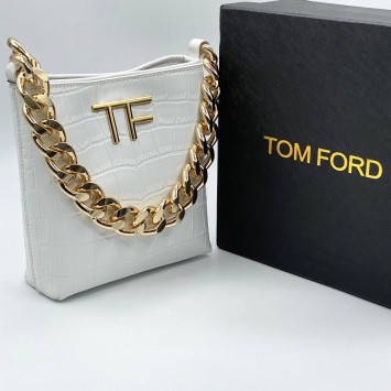 Мини-сумка Tom Ford с тиснением под кожу рептилии