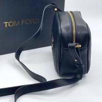 Стеганая каркасная сумка Tom Ford с монограммой