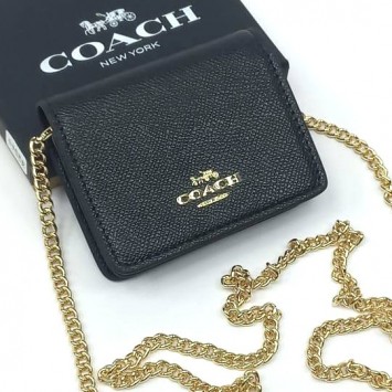 Мини-кошелек Coach на цепочке