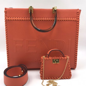 Сумка-шопер Fendi Sunshine с косметичкой