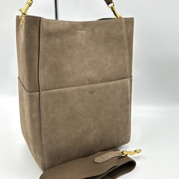 Замшевая сумка-мешок Celine Sangle