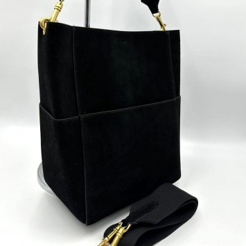 Замшевая сумка-мешок Celine Sangle